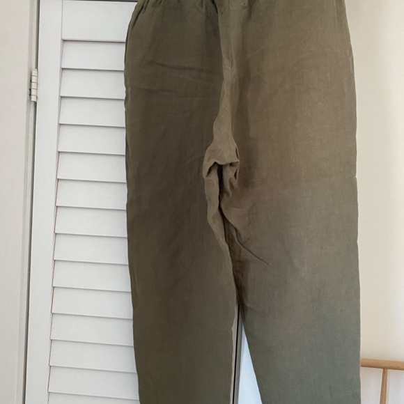 Hoi Bo Linen Daily Slack in Sage Green - L - Picture 4 of 7